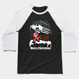 Dabbing Santa Clause Merry Box Caprice Christmas Baseball T-Shirt